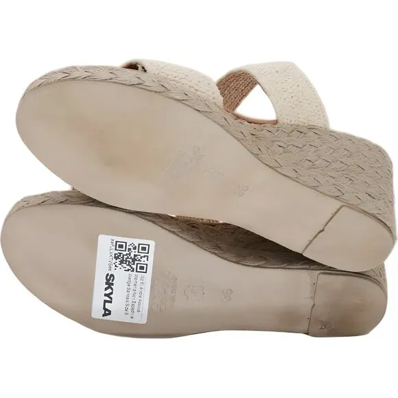 Andre Assous Nori Espadrille Wedge Sandals for Women Size 6