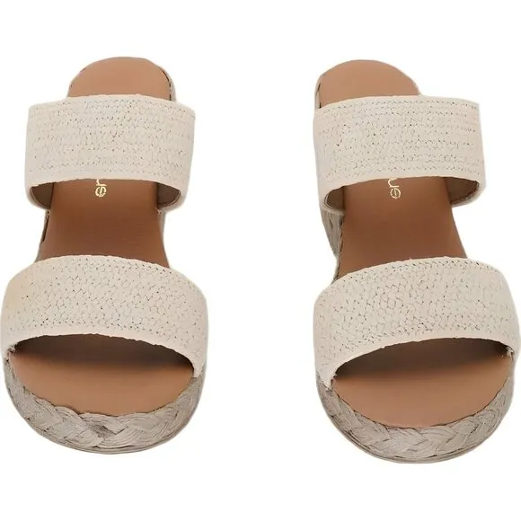 Andre Assous Nori Espadrille Wedge Sandals for Women Size 6