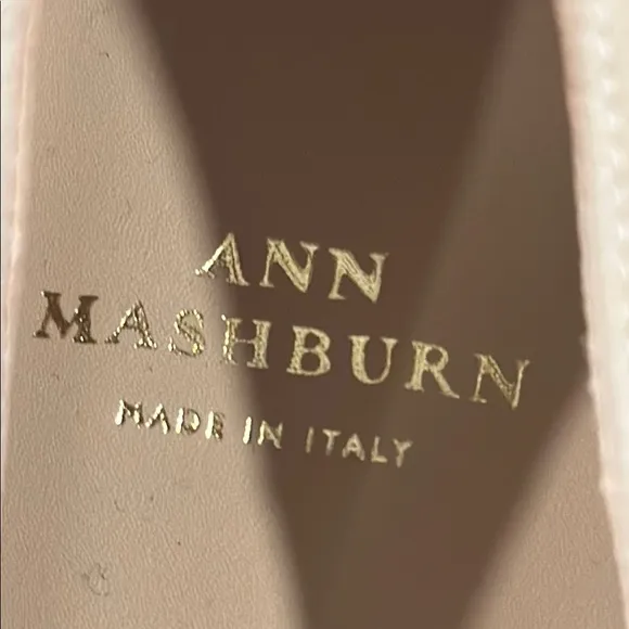 ANN MASHBURN Tan Flats with Square Buckle