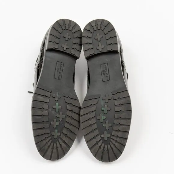 Anne Klein black oxford lace up shoes size 7M