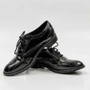 Anne Klein black oxford lace up shoes size 7M