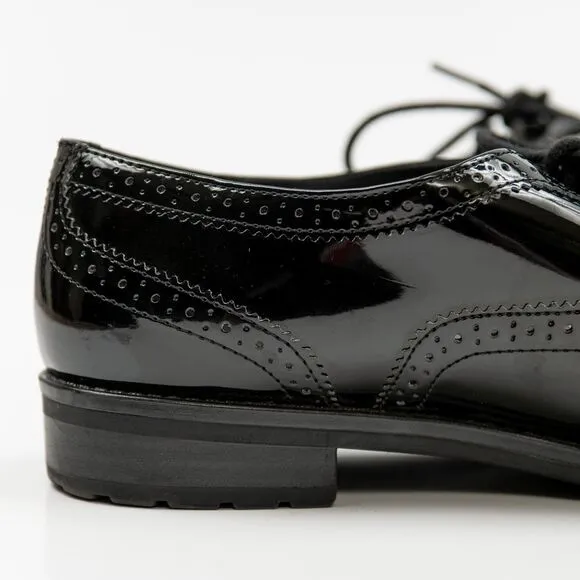 Anne Klein black oxford lace up shoes size 7M
