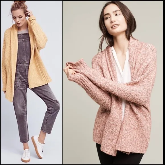 Anthro Angel of the North Alpaca Wool Blend Moss Green Cardi Cardigan Sweater