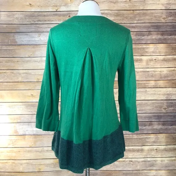 Anthropologie Angel of the North Green Evi Sweater