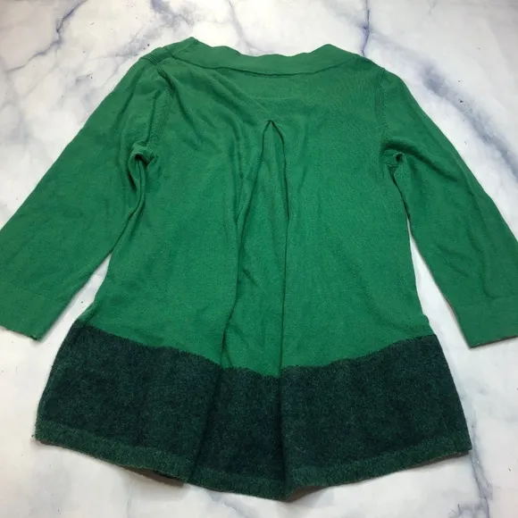 Anthropologie Angel of the North Green Evi Sweater