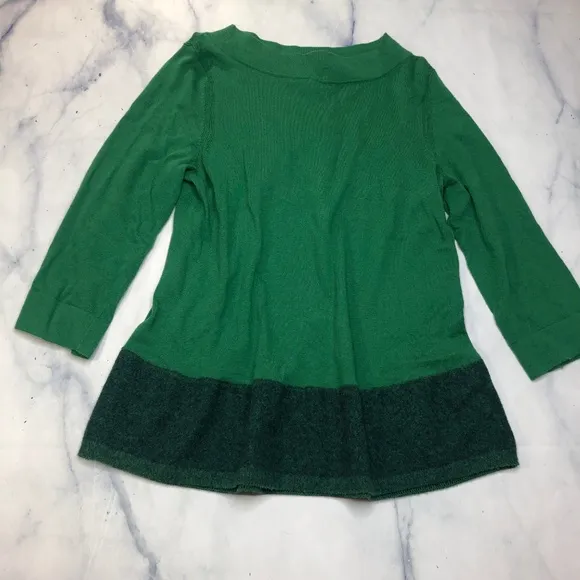 Anthropologie Angel of the North Green Evi Sweater