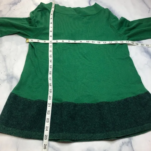 Anthropologie Angel of the North Green Evi Sweater