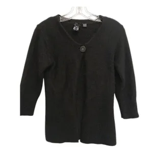 Anthropologie ANGORA Cardigan Size S Black Sweater Nick &amp; Mo Fluffy Whimsigoth