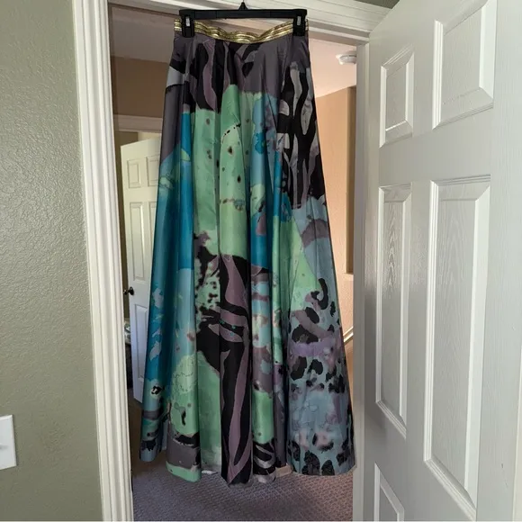 Anthropologie Geisha Designs Pintura Lehengas style Maxi skirt Size 0