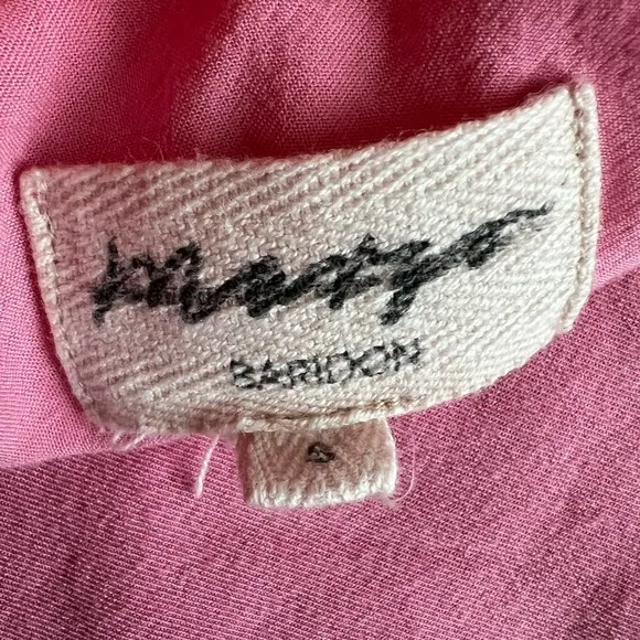 Anthropologie Margo Baridon Women’s Colorblock Oversized Pink Orange Tunic Dress