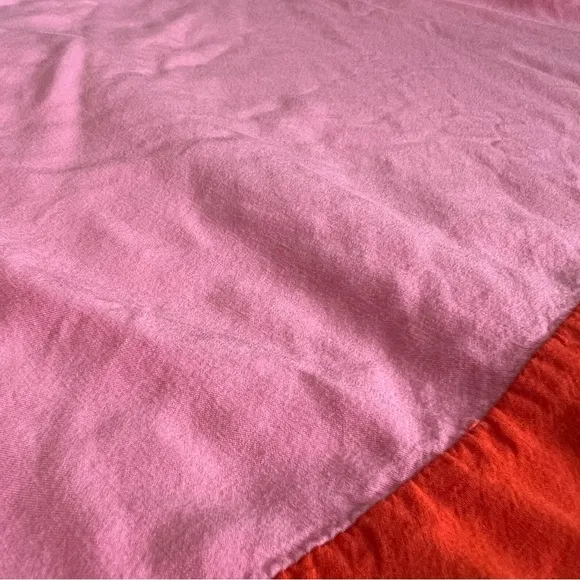 Anthropologie Margo Baridon Women’s Colorblock Oversized Pink Orange Tunic Dress