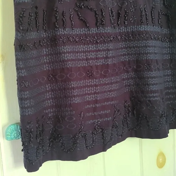 Anthropologie Rae Embroidered Shift Dress Size 14P