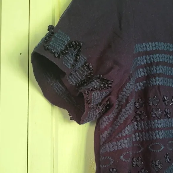 Anthropologie Rae Embroidered Shift Dress Size 14P