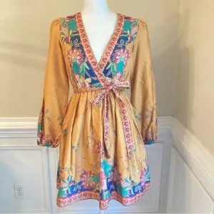 ANTONIO MELANI Emma Floral Faux Wrap Dress NWT