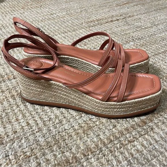 Antonio Melani Hazelle Strappy Wedges Espadrille Sandals Size 8.5