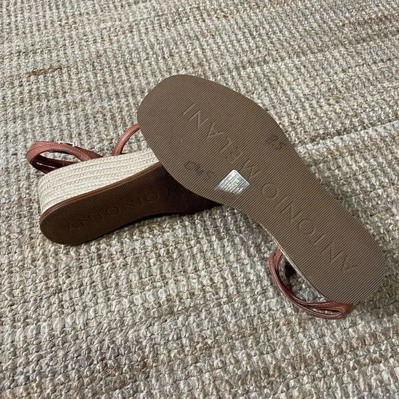 Antonio Melani Hazelle Strappy Wedges Espadrille Sandals Size 8.5