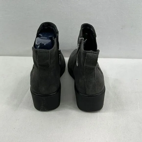 Aqua College Loretta Waterproof Booties- Dark Grey Suede- Size 5.5 M- NIB