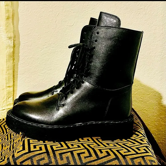 Aquatalia leather combat style Boots Size 8-1/2