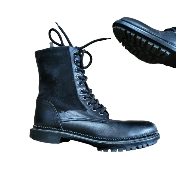 Aquatalia Orianna Weatherproof Combat Boots