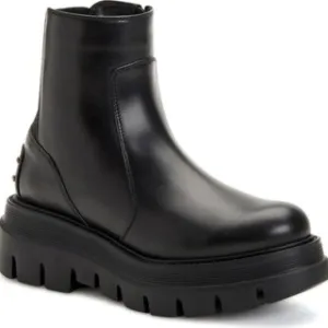aquatalia platform skyler (rare!!!) waterproof black boot markd 8.5 fits us 7.5