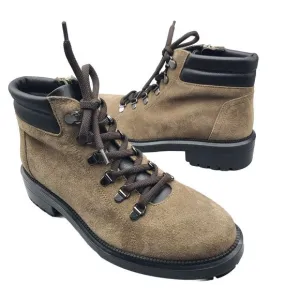 AQUATALIA Women hiker combat boots LIVIANA taupe waterproof suede sz 8.5  $495.