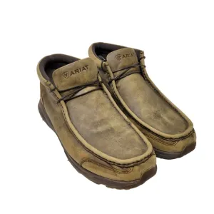 Ariat Chukka Driving Shoes 12D Moc Casual Leather Comfort Outdoors Rodeo Brown