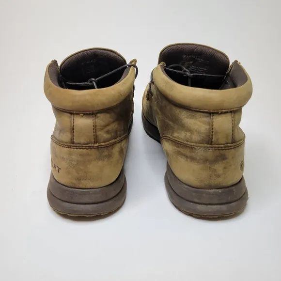 Ariat Chukka Driving Shoes 12D Moc Casual Leather Comfort Outdoors Rodeo Brown