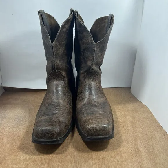 Ariat Mens Rambler Western Boot Size 12 D Antiqued Brow Leather Pull On 10025171
