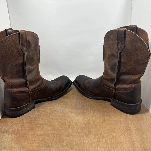 ARIAT Rambler Western Boots Men’s Size 10.5 D Brown Distress Leather 10006715