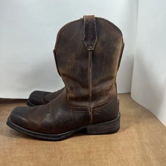 ARIAT Rambler Western Boots Men’s Size 10.5 D Brown Distress Leather 10006715