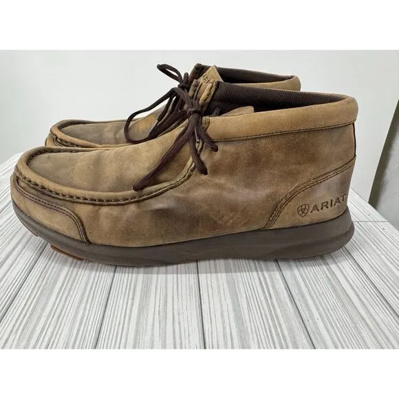 Ariat Spitfire Boots Men’s Sz 11.5 D Brown Bomber 10021723 Moc Toe Casual Shoes