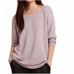 Aritzia Wilfred Blanchard Linen Blend Ribbed Sweater Pink size XSmall