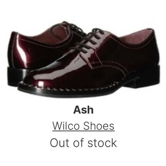 Ash Wilco Studded Oxblood Oxford Shoes