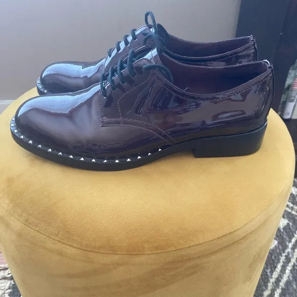 Ash Wilco Studded Oxblood Oxford Shoes