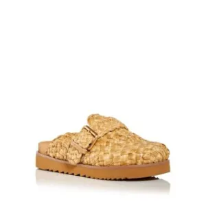 ASH Womens Beige Padded Woven Galeia Round Toe Platform Slip On Flats Shoes 40