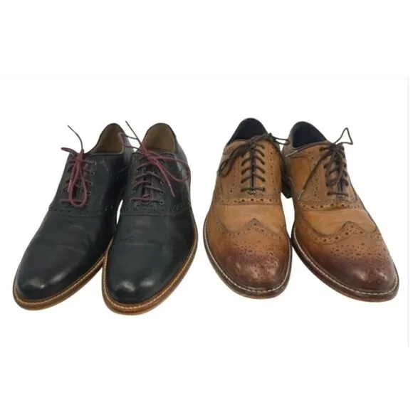 Ashton Grey Collection Lot of 2 Men's Size 10 Oxford (Tokyo Black) (Boyle Brown)