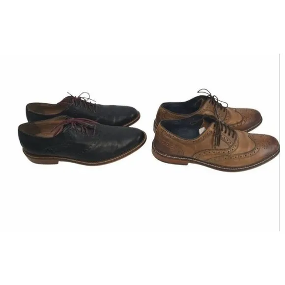Ashton Grey Collection Lot of 2 Men's Size 10 Oxford (Tokyo Black) (Boyle Brown)