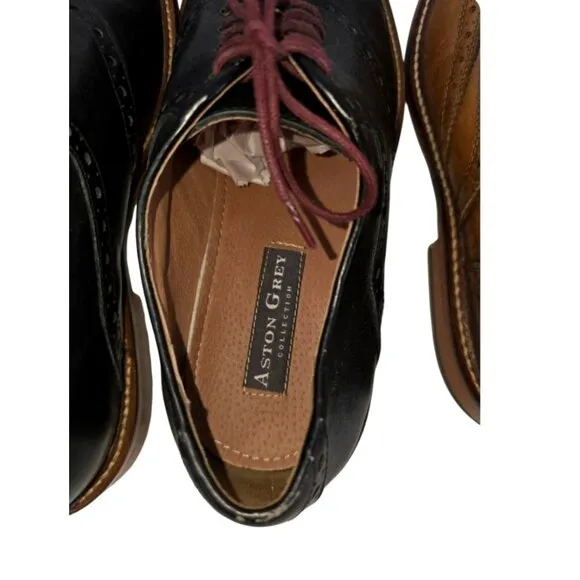 Ashton Grey Collection Lot of 2 Men's Size 10 Oxford (Tokyo Black) (Boyle Brown)