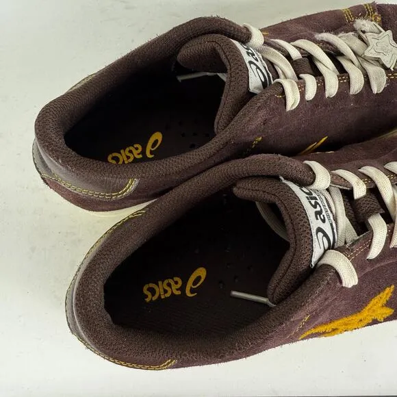 Asics Classic Tempo Pro Sneakers Men 8 Dark Brown Suede Low Top Skateboard Shoes