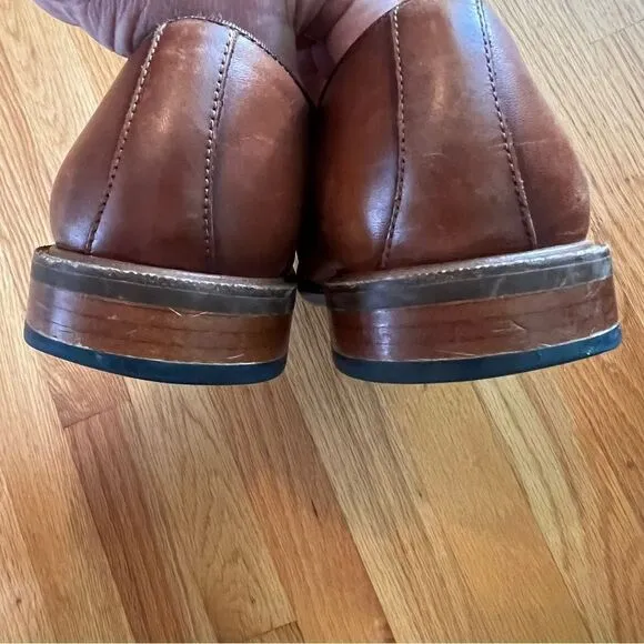 Aston Grey Brown Leu Oxford Shoes Size 11