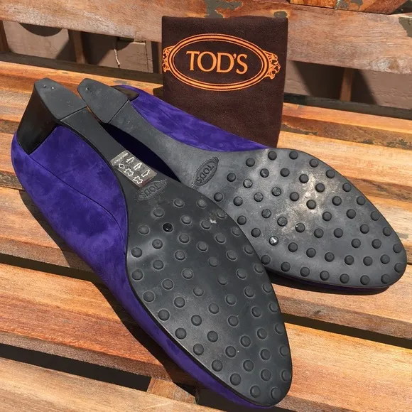 Authentic TOD’S Suede Demi-Wedges