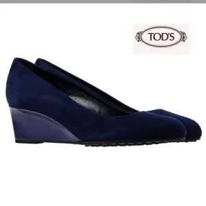 Authentic TOD’S Suede Demi-Wedges