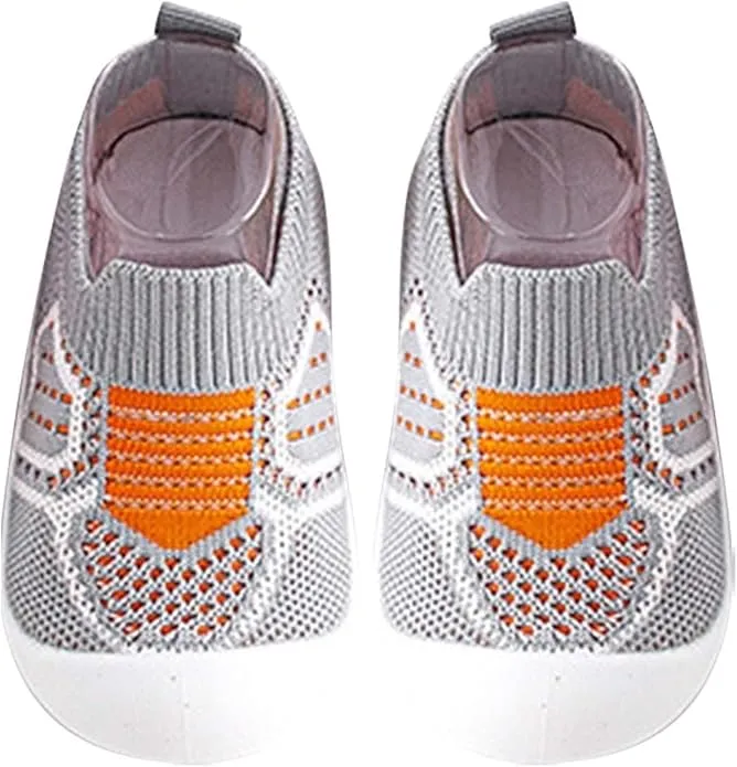 Baby First Walking Shoes – Non-Slip Cotton Canvas Trainers for Boys & Girls, Breathable Soft Sole Slip-On Sneakers for Outdoor Adventures