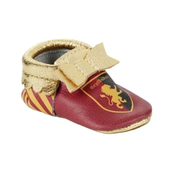 Baby Gift Freshly Picked Harry Potter Gryffindor Rubber Sole Moccasins Size 5 NE