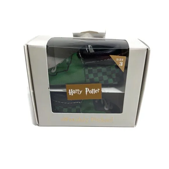Baby’s Freshly Picked Harry Potter Slytherin Leather Soft Sole Moccasins Size 3