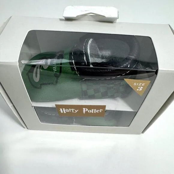 Baby’s Freshly Picked Harry Potter Slytherin Leather Soft Sole Moccasins Size 3