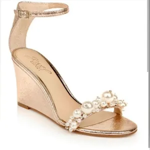Badgley Mischka Embellished Wedges