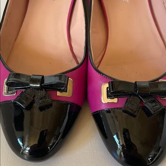 Bally 2 Tone Patent Ballerina Sofye Shoes