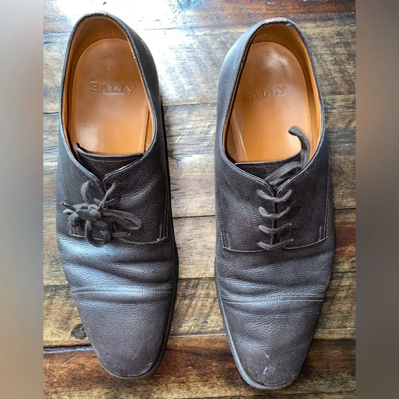 Bally 'Tayson' Oxford Derby Shoes Mens Size 9 1/2