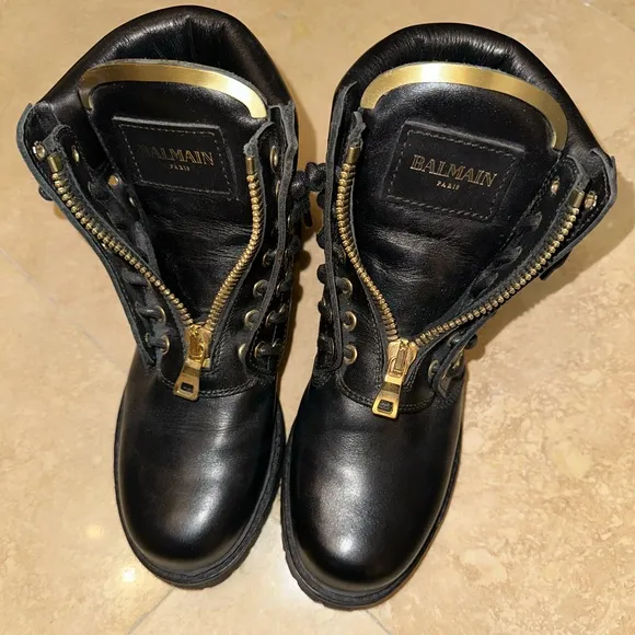BALMAIN combat boots size 71/2